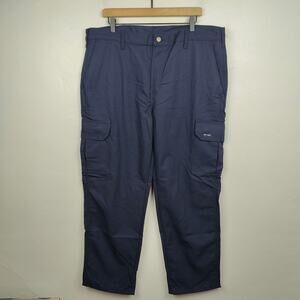 Tyndale‎ FR Workwear Pants Mens 38x30 Navy Blue Zip Fly Flame Resistant